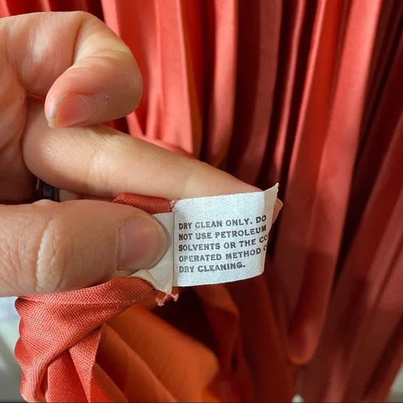 Vintage 70's Pleated Maxi Dress Off the Shoulder Sleeve Crochet Trim Satin - Picture 11 of 16